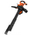 Fshesë gjethe Black&Decker BEBLV301, funksion thithje dhe fryrje, thërrmim gjethe, portokalli