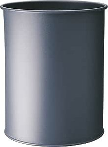 Kosh mbeturinash Durable Metal 15L, metal, gri e errët