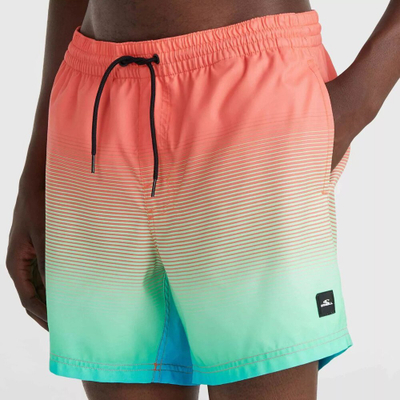 Shorce noti O'Neill Jack Cali Gradient 15", për burra, thahet shpejt, koral jeshil