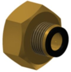 Reducer për kolektorë diellorë Hewalex GW1XGZ1 HSA010012, lidhje metalike, ngjyrë bronzi