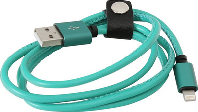Kabllo USB Platinet PUCLIP1G, USB-A - Lightning, 1m, e gjelbër