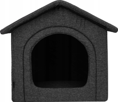 Shtëpi për kafshë Hobbydog R2 House Ekolen, material EKOLEN, e zezë