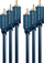 Kabllo audio-video ClickTronic Casual Series, RCA 3x3 M-M, 10m, blu