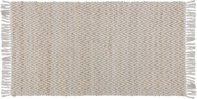 Tapet jute AFRIN, 80 x 150 cm, model zig zag, bezhë