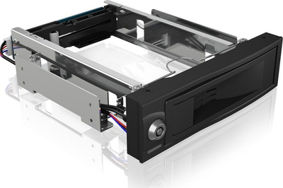 Mobile rack ICY BOX IB-167SSK për hard disk 3.5\", për bay 5.25\", i zi