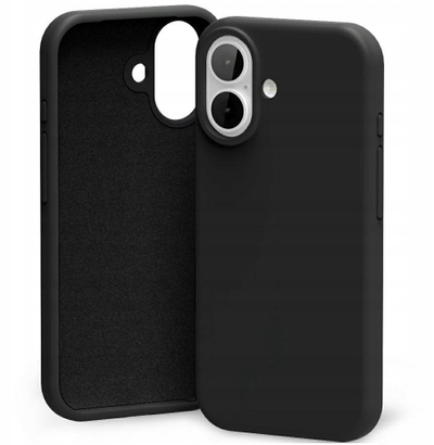 Mbulesë silikoni Mercury për iPhone 17, e hollë, e zezë