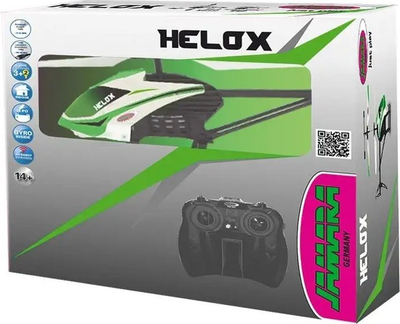 Helikopter me telekomandë Jamara Helox, me rrymë, gati për fluturim, jeshil