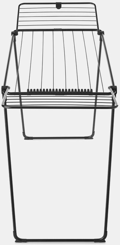 Varesë tharëse Brabantia HangOn Drying Rack Too, 18m, prej çeliku, e zezë mat