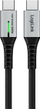 Kabllo USB C LogiLink UA0418, USB 3.2 Gen2x2, 240W 20Gbps 0.5m, e zezë