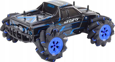 Makina lodër me telekomandë RC Off-Road Drift, LED, bateri rikarikueshme, blu