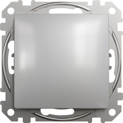 Ndërprerës kryq Schneider Electric Sedna Design SDD113107, montim i fshehtë, silver aluminium