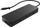 USB C хаб HP 4K мултипорт, поддршка за 4K видео, порта за полнење, сива