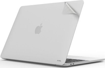 Заштитен филм JCPAL MacGuard Two in One, сет за MacBook Pro 13" M2 2022, сребрена