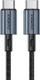 Kabllo USB Choetech XCC-1014, USB-C në USB-C, 1.2 m, 60W, e zezë