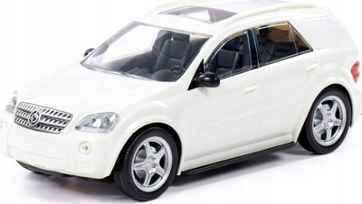 Makina lodër Polesie Legend V5, me prapakthe inercie, makinë pasagjerësh, e bardhë