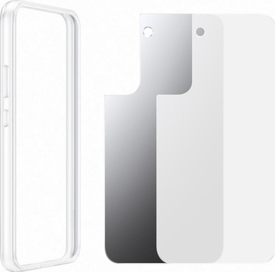 Këllëf telefoni Samsung Galaxy S22 Plus Frame Cover, plastik, transparent