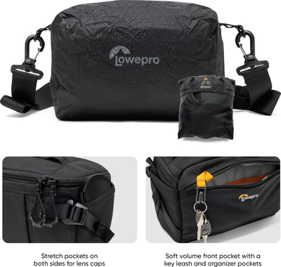 Çantë foto Lowepro ProTactic Lite SLX 110 AW III, me ndarës MaxFit, me All Weather Cover, e zezë
