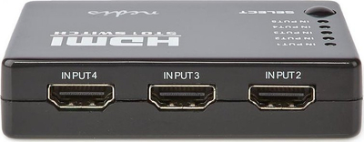 Ndërprës HDMI Nedis 5x1, 5 hyrje 1 dalje, Full HD 1080p, i zi