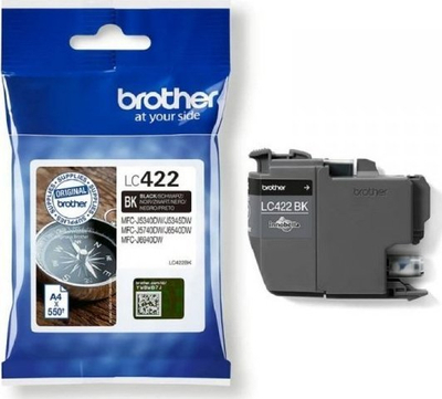 Ngjyrë për printer Brother LC422BK, e zezë