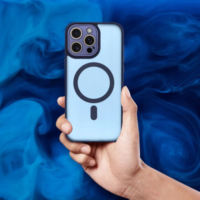 Mbrojtëse telefoni VARIETE Mag Cover për iPhone 16 Pro, përputhet me MagSafe, blu navy