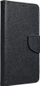 Futera magnetike për iPhone 15 Plus Smart Magnet Book, me mbajtëse, portofol, e zezë