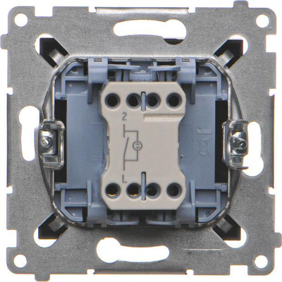 Ndërprerës njëpolësh Kontakt-Simon Simon 54 DW1L.01/49, LED, 10AX 250V, i zi mat