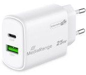 Karikues USB MediaRange MRMA112-2, 2 porte, i bardhë