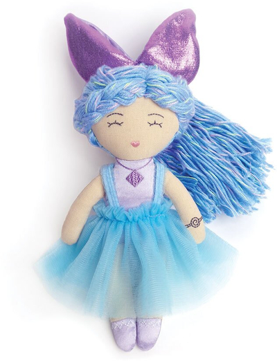 Kukull pelushi Svoora Rag Doll Fairy Selini, me krahë magnetikë, blu