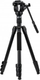 Tripod për kamera Fotopro S5i Pro, alumin 64", mban deri 5 kg, i zi