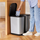Kosh mbeturinash Rotho RIBO, 35L, me pedale, gri