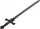 Shpatë lodër Leantoys Sword With Decorated Hilt Sounds, 80cm, me efekte zanore, plastike