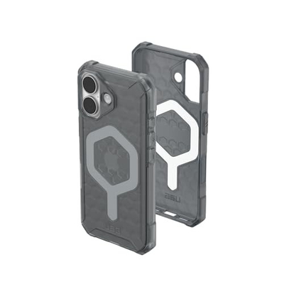 Kapak telefoni UAG Essential Armor për iPhone 17, i shkru me MagSafe, mbrojtje me gradë ushtarake, plastikë translucent Ash