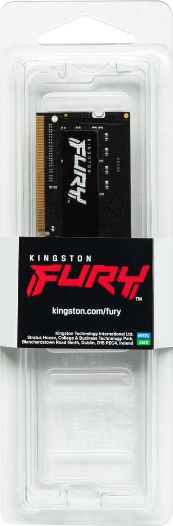 Memorie Kingston Fury Impact, SODIMM, DDR3L, 4 GB, 1600 MHz, CL9 (KF316LS9IB /4)