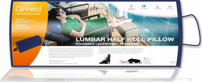 Jastëk anatomik për bel QMED Lumbar Half Roll, për shpinë edhe bel, për të gjithë