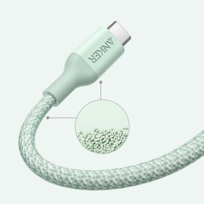 Kabllo Anker, USB-C / USB-C, 1.8 m, e gjelbër
