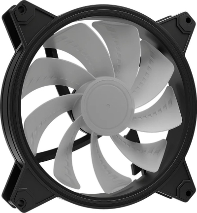 Вентилатор ARGB Volcano Apex 140, 140 mm, обратен, црн