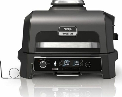 Grill elektrik i jashtëm Ninja Woodfire Pro XL OG850EU, Smart Cook System, funksion smoker, gri