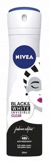 Deodorant spraj Nivea Invisible for Black and White, antiperspirant, 150 ml