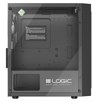 Kutia kompjuterike Logic Concept Atos, Micro ATX, ARGB, e zezë