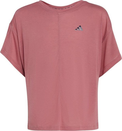 Bluzë sportive Adidas Yoga Tee Jr IC0323, për goca, madhësia 140, rozë