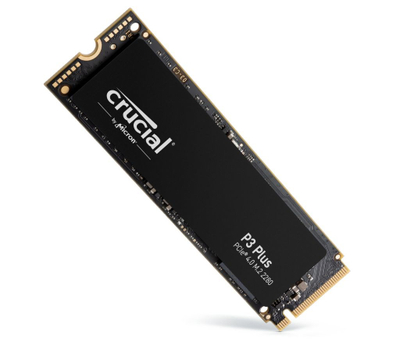 SSD NVMe Crucial P3 Plus, 2TB, PCIe 4.0 M.2, gjer 5000MB/s
