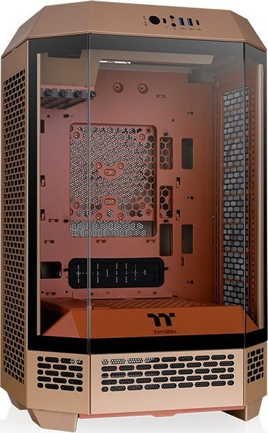Kornizë PC Thermaltake The Tower 300, ATX, xham i temperuar, blu Hydrangea