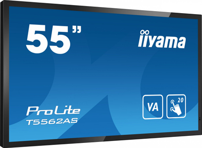 Ekran interaktiv Iiyama ProLite T5562AS B1, 55", 4K, i zi