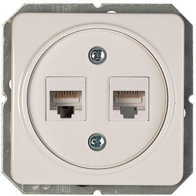 Prizë rrjeti Vila DATA SOCKET SÜV 2-NE R-TA LX, 2x RJ45, e bardhë