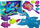 Lodër banje Leantoys Bath Game Shark Fish Hunter, set peshkaqen me peshq, shumëngjyrëshe