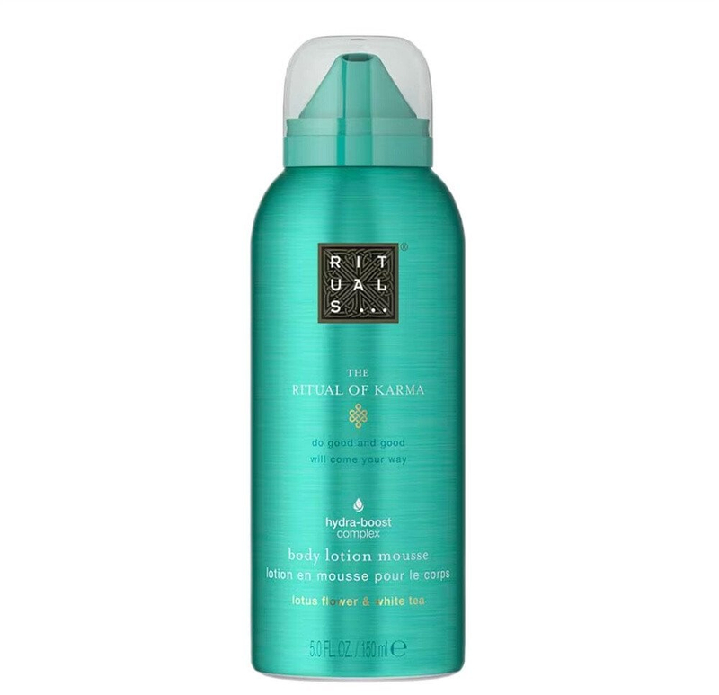 Locion trupi Rituals The Ritual of Karma, shkumë, lotus dhe çaj i bardhë, 150ml