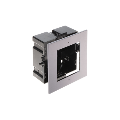 Kornizë e fshehtë Hikvision DS-KD-ACF1/S, për stacione dere me 1 modul, çelik inox