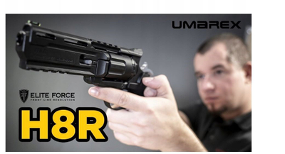 Revolver airsoft Elite Force H8R Gen2, CO2, kalibër 6mm, i zi
