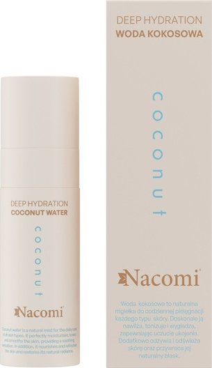 Sprej fytyre Nacomi Deep Hydration, ujë kokosi, hidratues, 80 ml