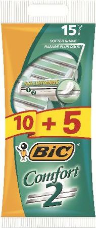 Brisk rroje Bic Comfort 2, 2 tehe, 10+5 copë